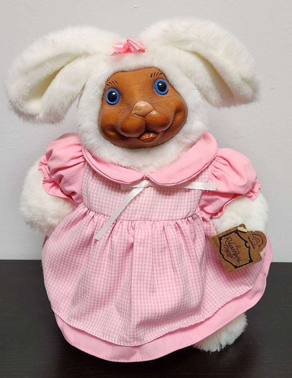 Vintage Robert Raikes Original "53249 Paulette" Wooden Face Doll w/ tags